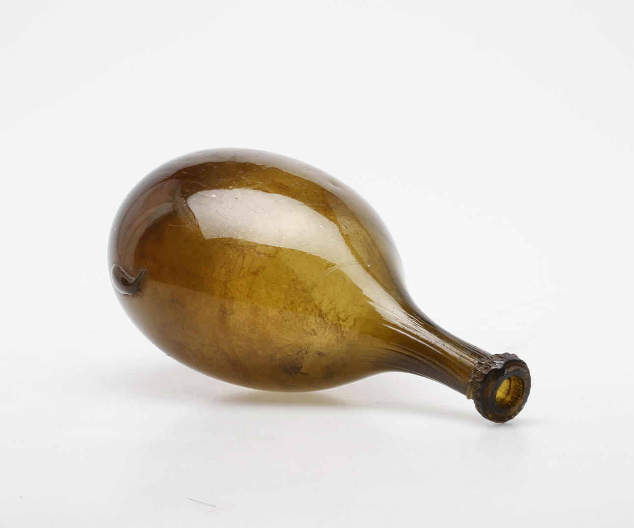 FLASKA, glas, 1700-tal.