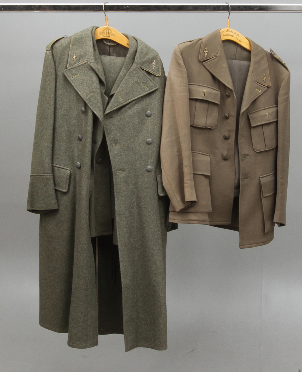 UNIFORMSDELAR, 5 delar, m/39 och m/52, Sverige.