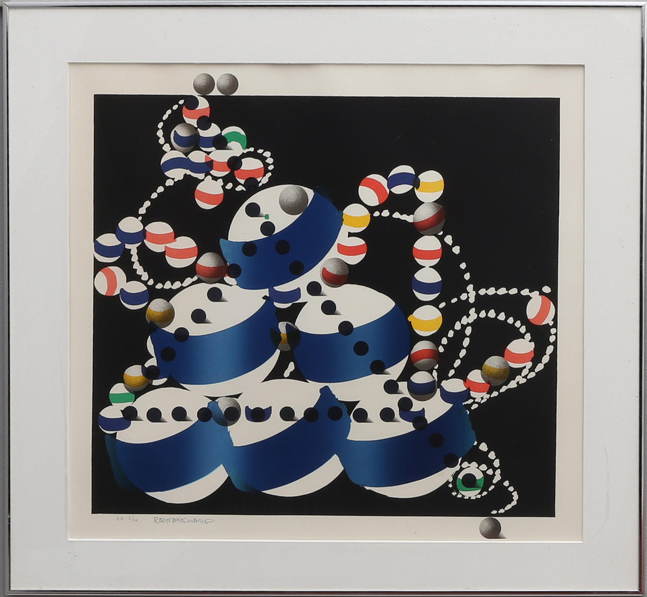 CARL FREDRIK REUTERSWÄRD. COMPOSICIÓN CON BOLAS DE BILLAR.