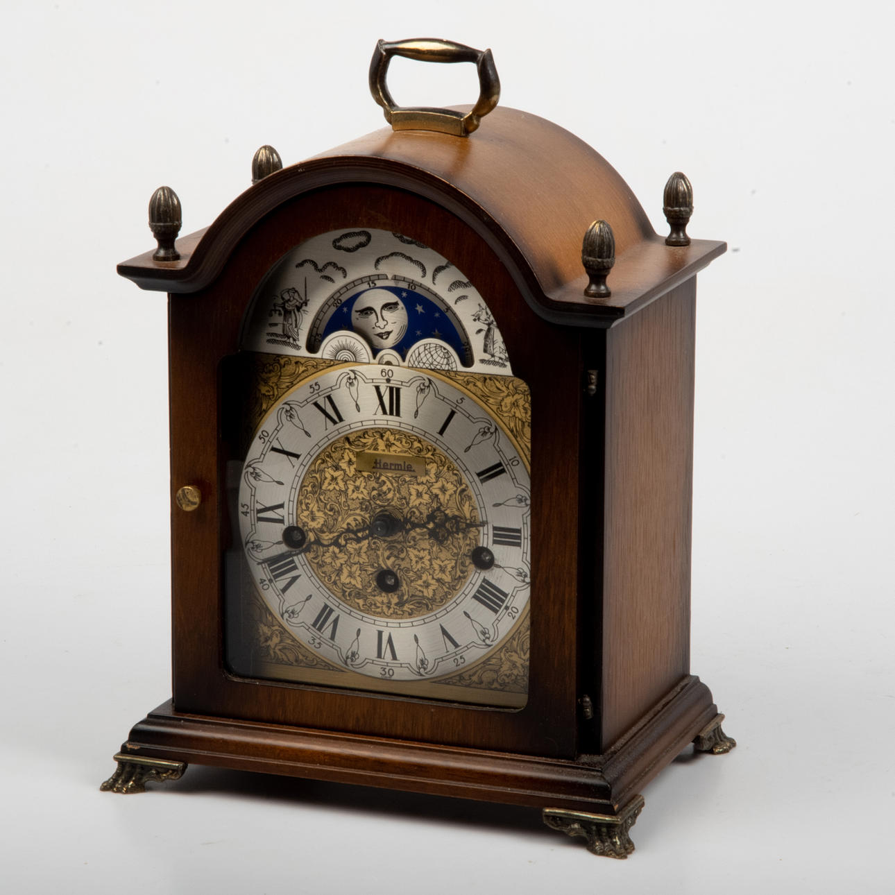 LIBRARY HOUR, Hermle, moon phases, musical works.