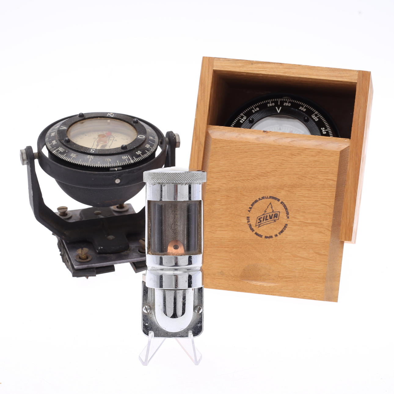 BÅDKOMPAS, 2 stk, SILVA, type 33.