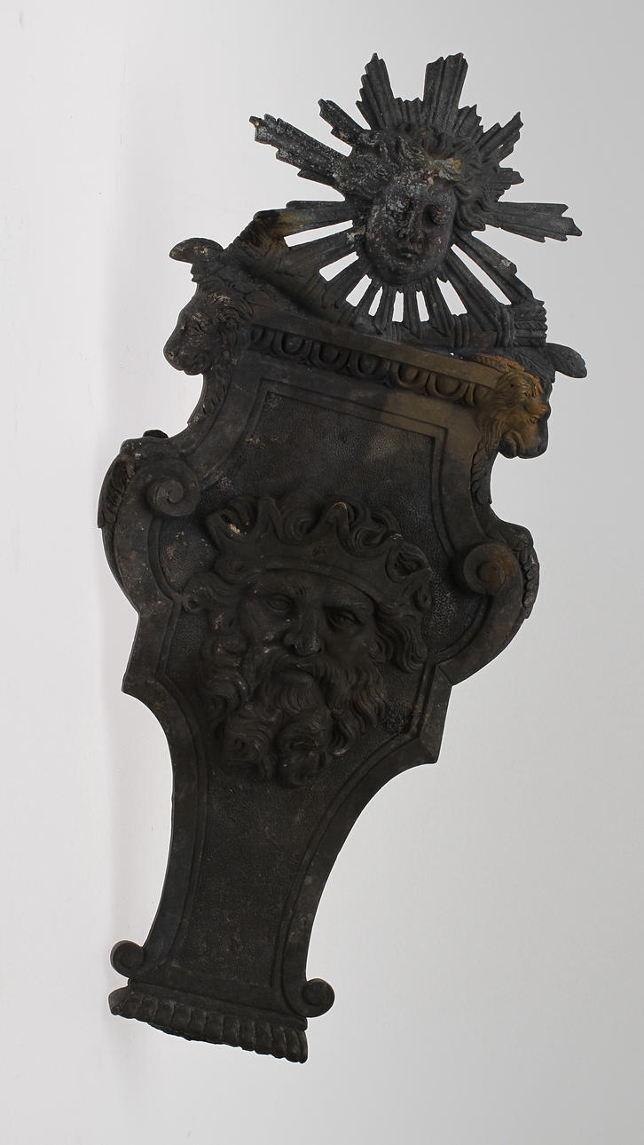 DEKORELEMENT, metall, 1800-tal.