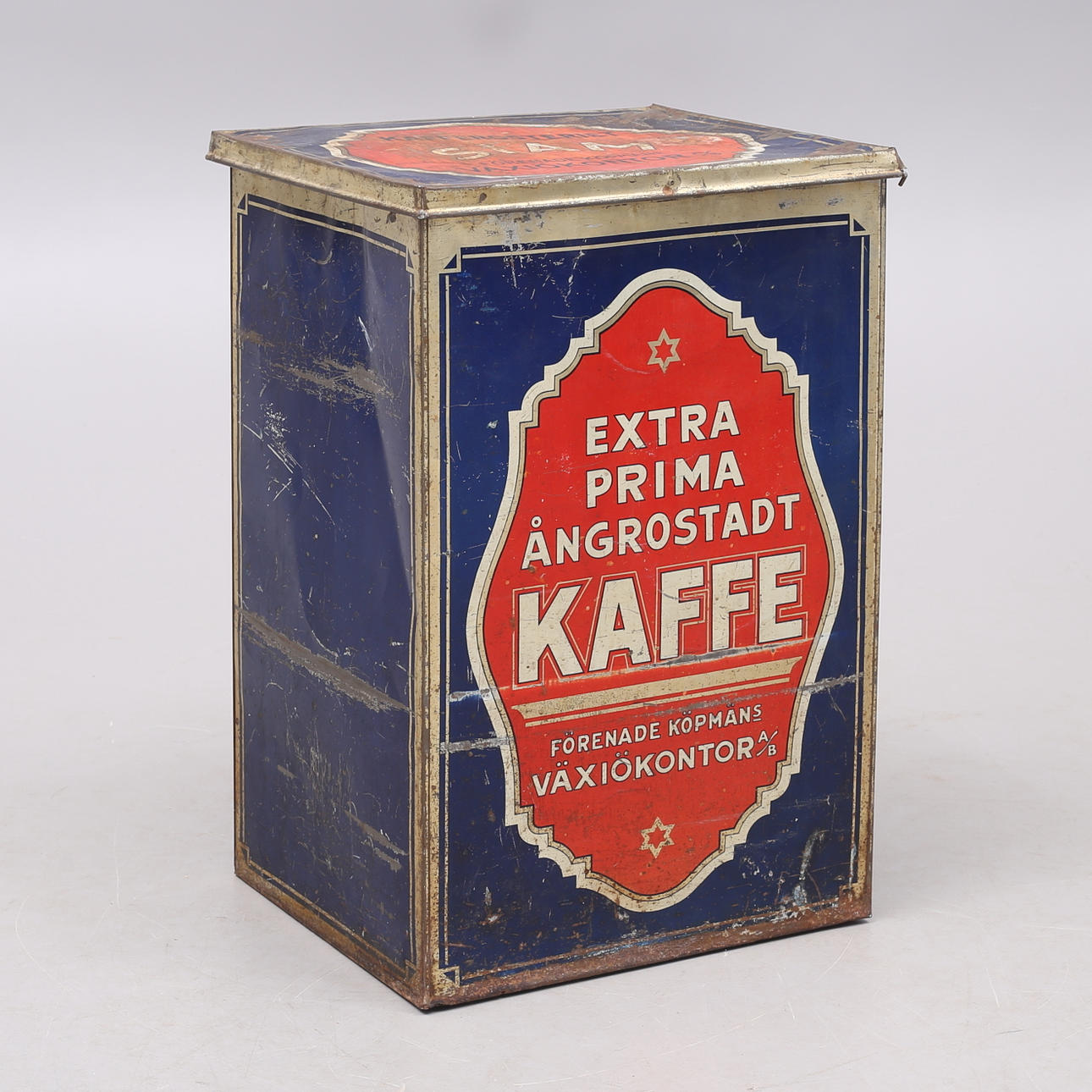 TIN CAN, "Extra prime coffee", height 64 cm.
