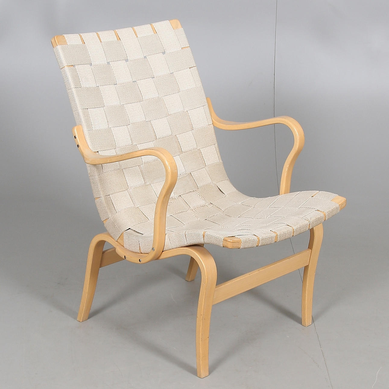 FÅTÖLJ, böjträ, "Eva", Bruno Mathsson, Dux.