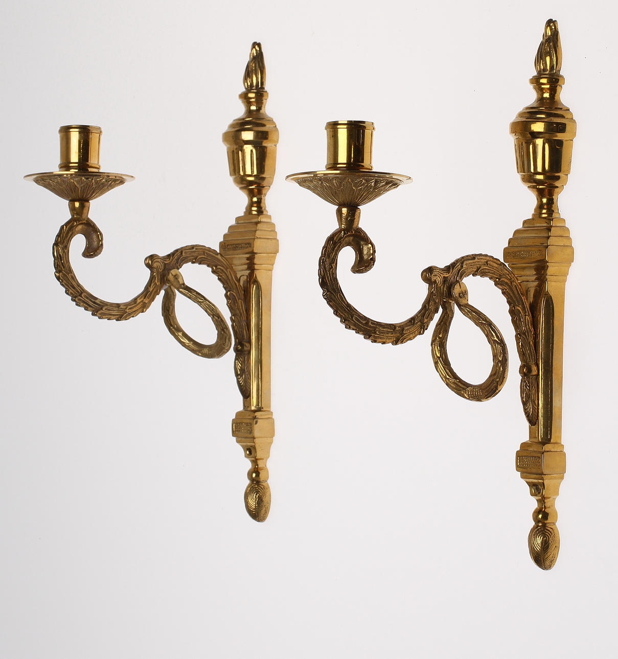 VÄGGAPPLIQUER, 1 par, mässing, "Törne", ur IKEA:s 1700-talskollektion, 1990-tal.