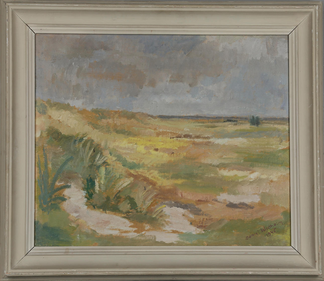 DANIEL WIDHOLM. oil on canvas, signed and dated 1945.