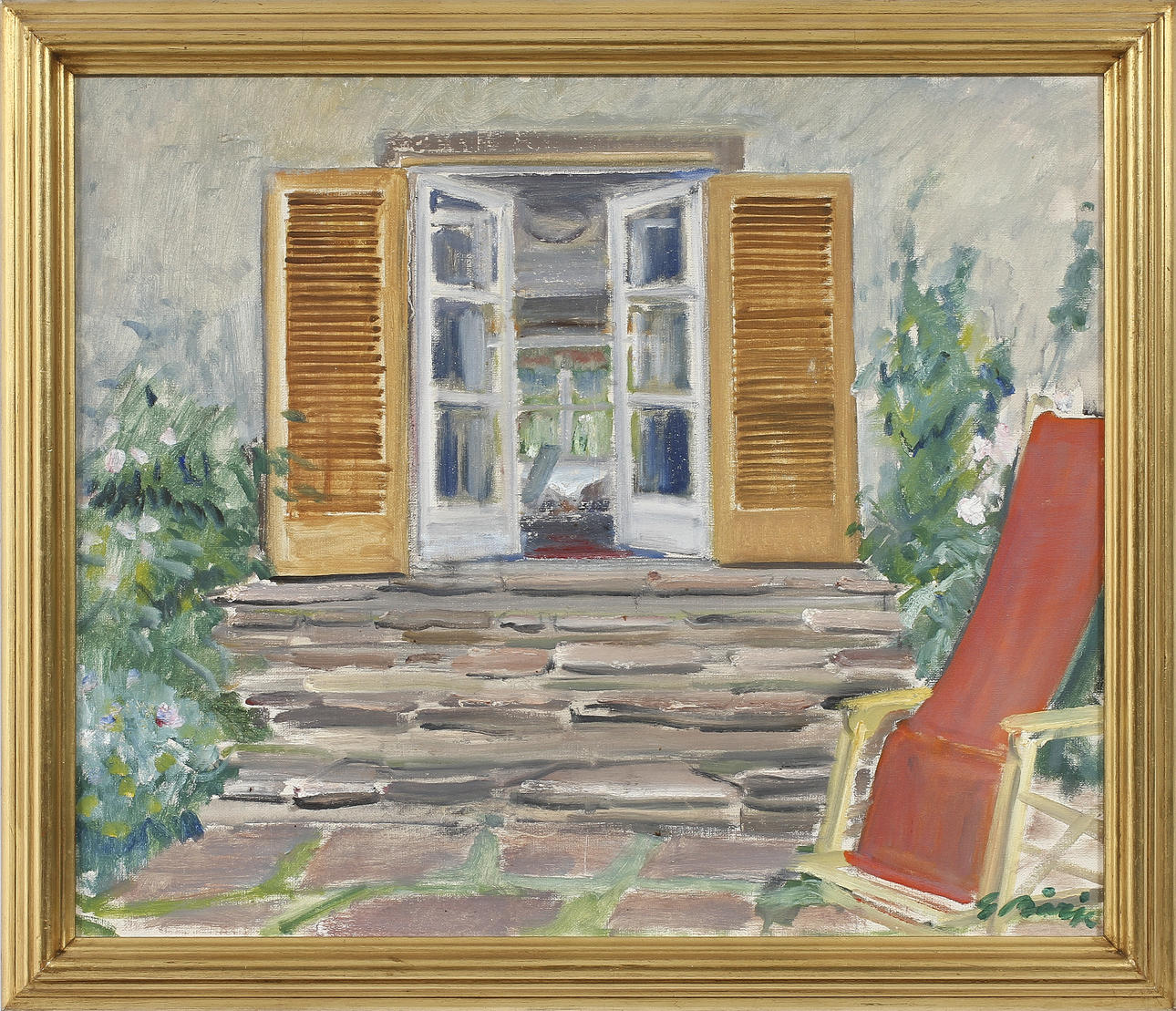 GIDEON BÖRJE. olja på duk, signerad.