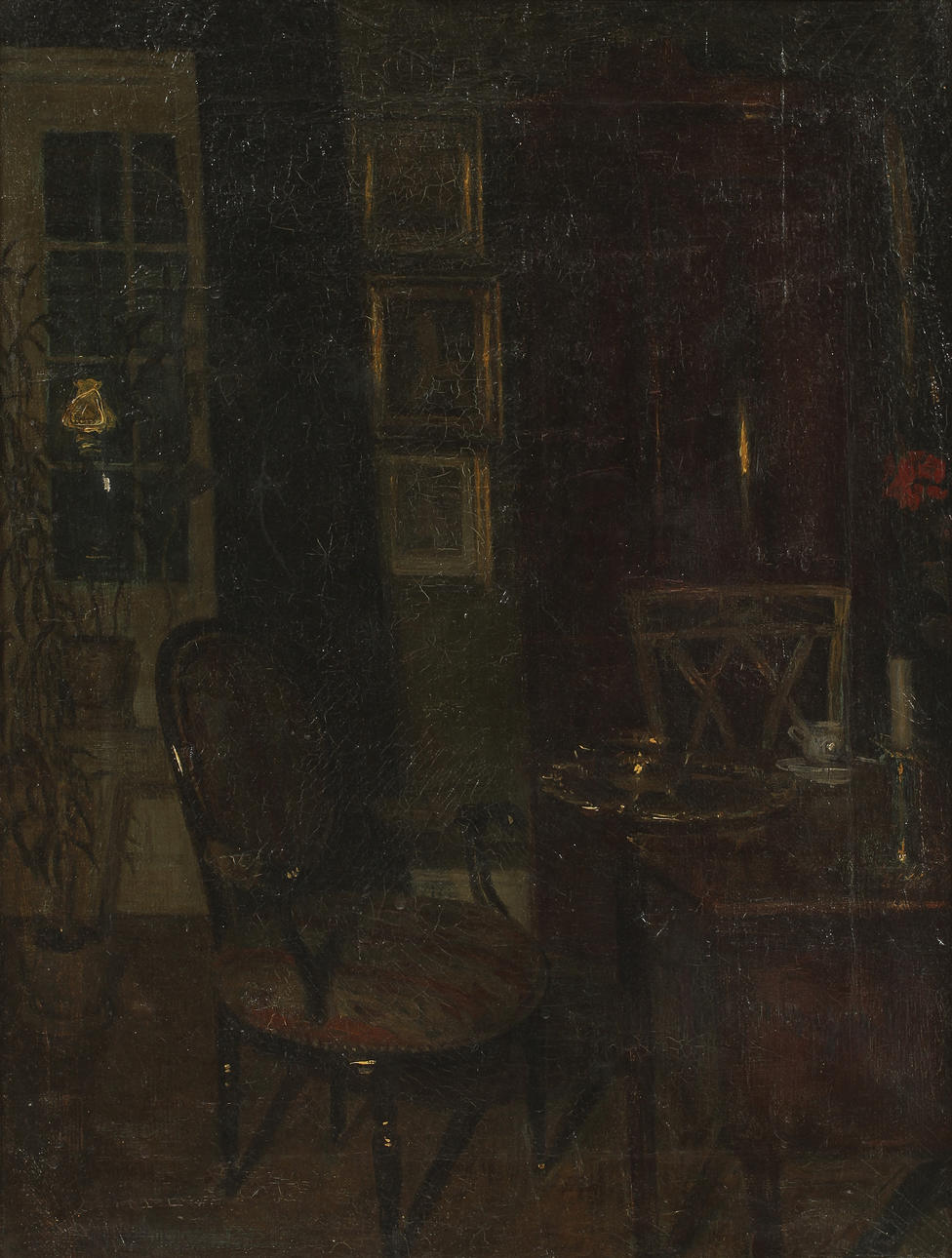 HENRIK NORDENBERG. TILLSKRIVEN. Olja på duk, svagt signerad.