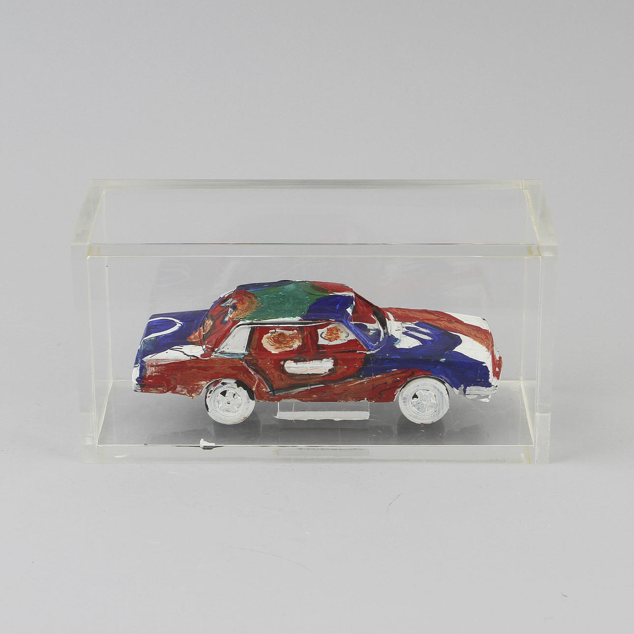 BENGT LINDSTRÖM. Olja på plastmodell, signerad.