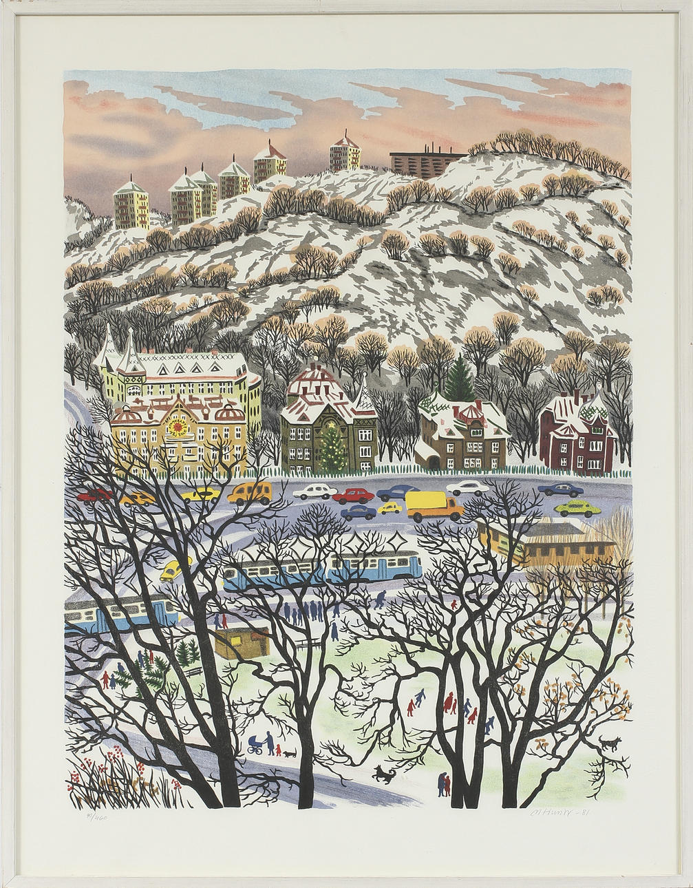 MONA HUSS WALIN. Färglitografi, signerad och numrerad 90/460.