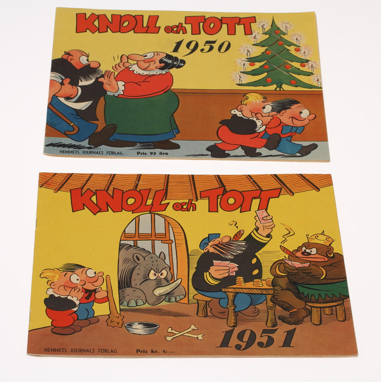 SERIETIDNING KNOLL och TOTT 1950 + 1951.