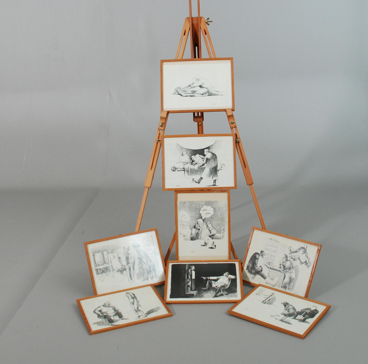 CLAUDE SERRE, 8 Karikaturen.