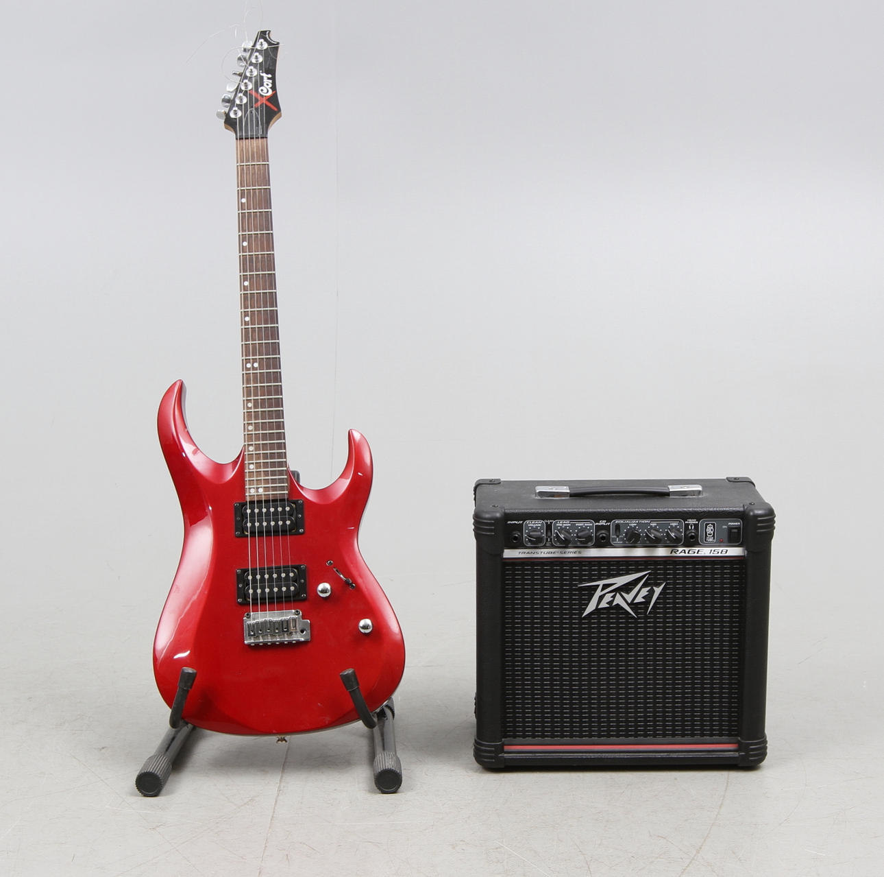 ELGITARR sam FÖRSTÄRKARE, Peavey, Cort.