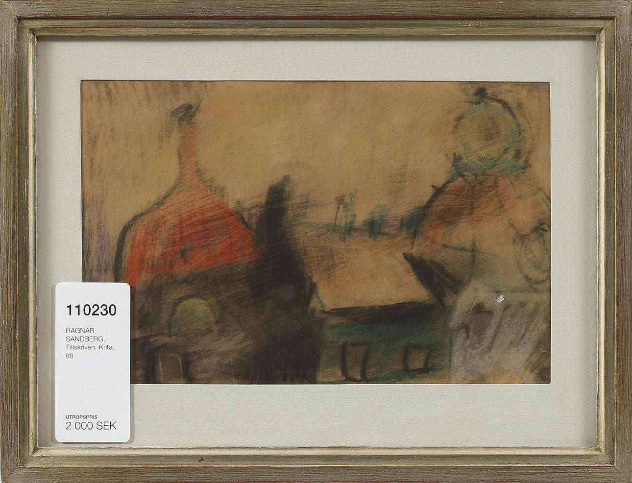 RAGNAR SANDBERG. TILLSKRIVEN. Krita.