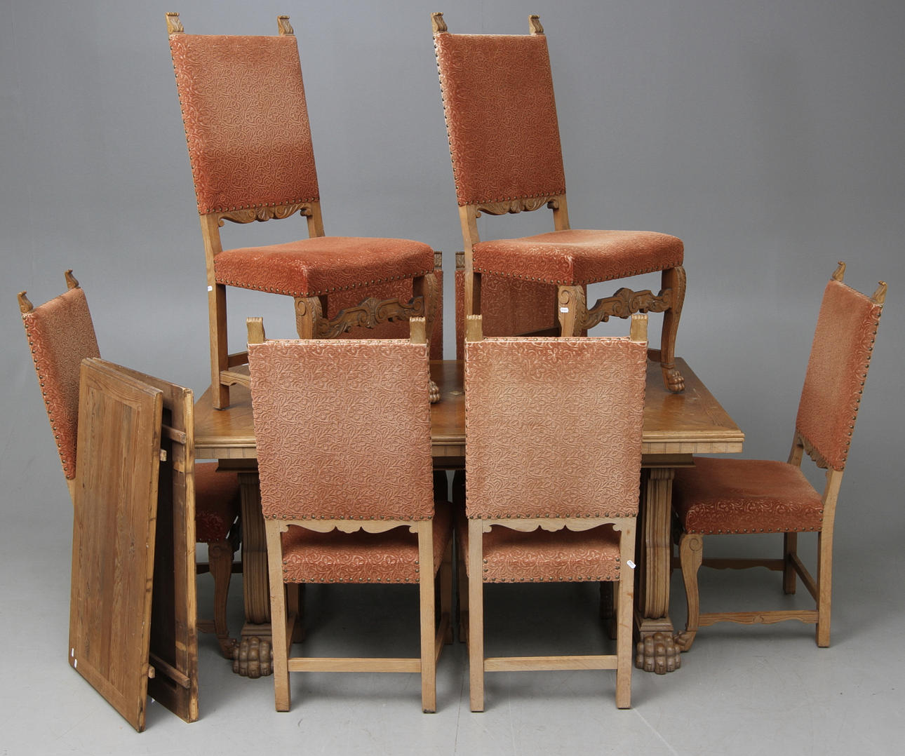 MATSALSGRUPP, 9 del, renässans-stil, 1920/30-tal.