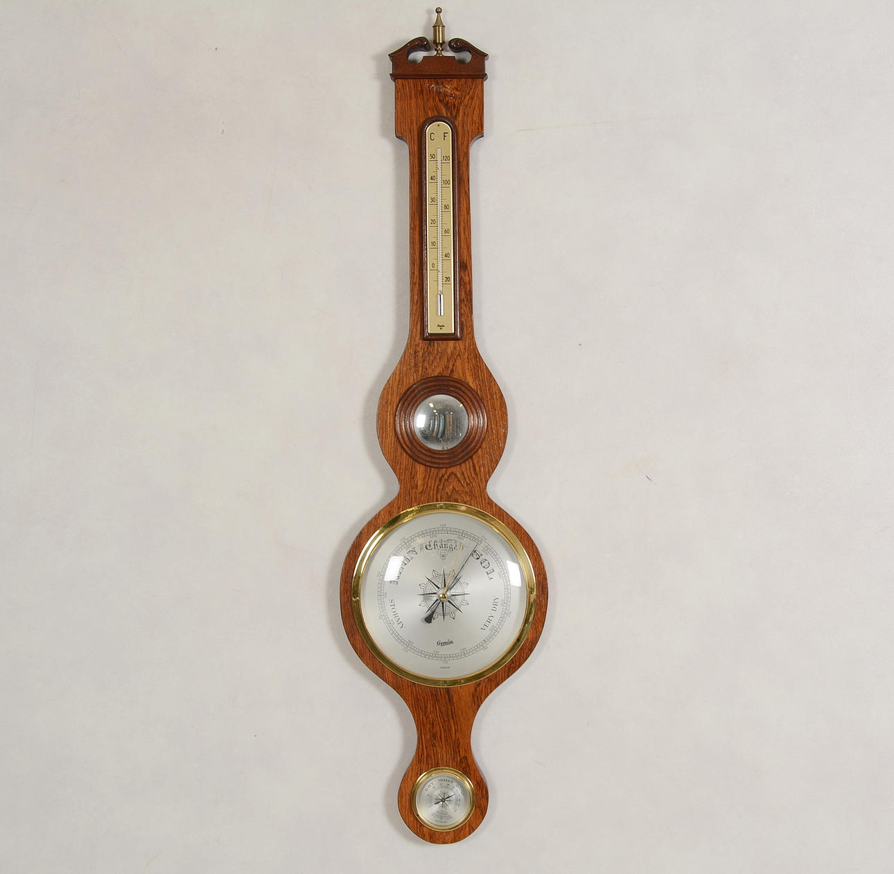 BAROMETER with thermometer, Genia, Germany, 1900s.