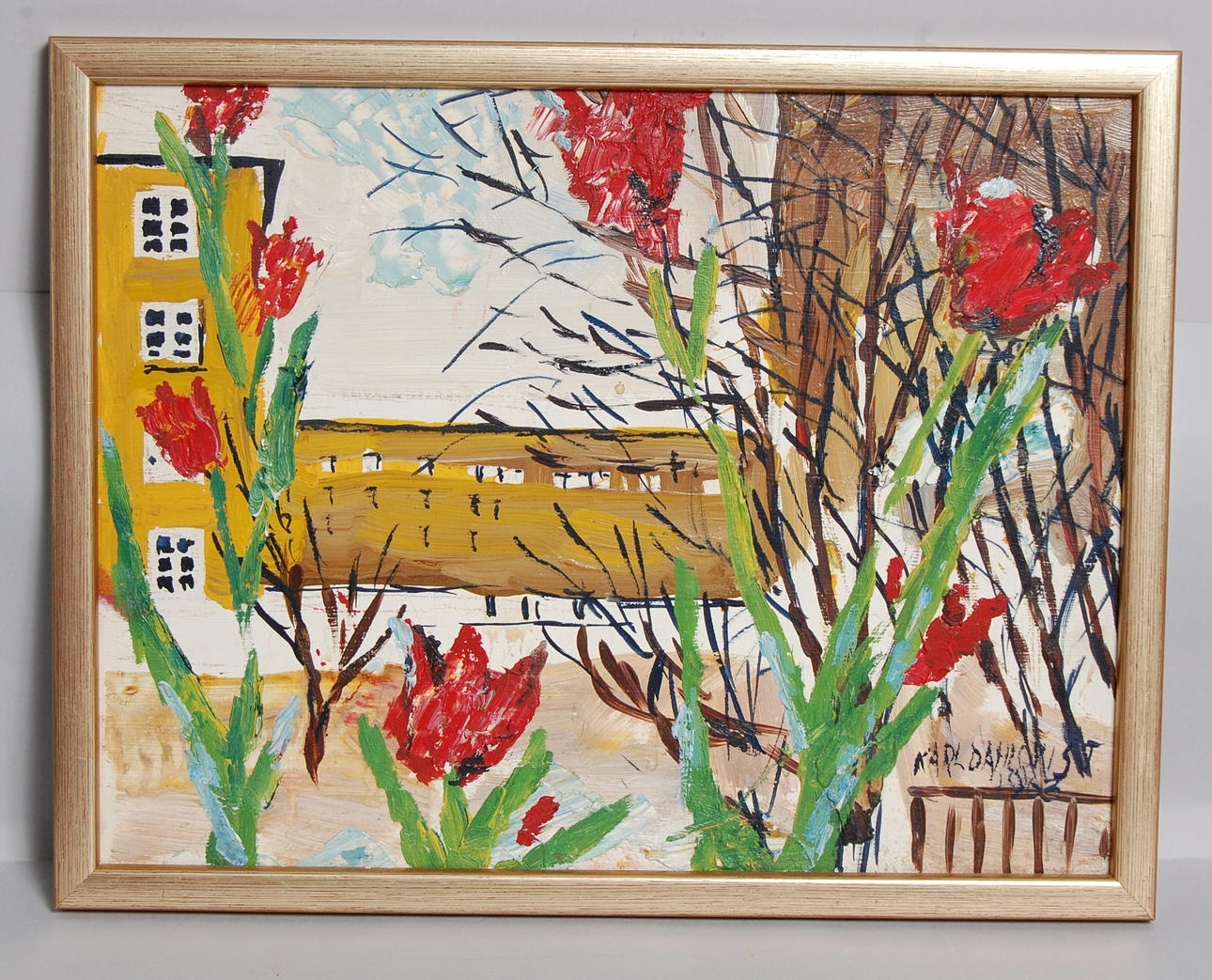 KARL DALQVIST. 1900-1971, olja på pannå, signerad, daterad 1963.