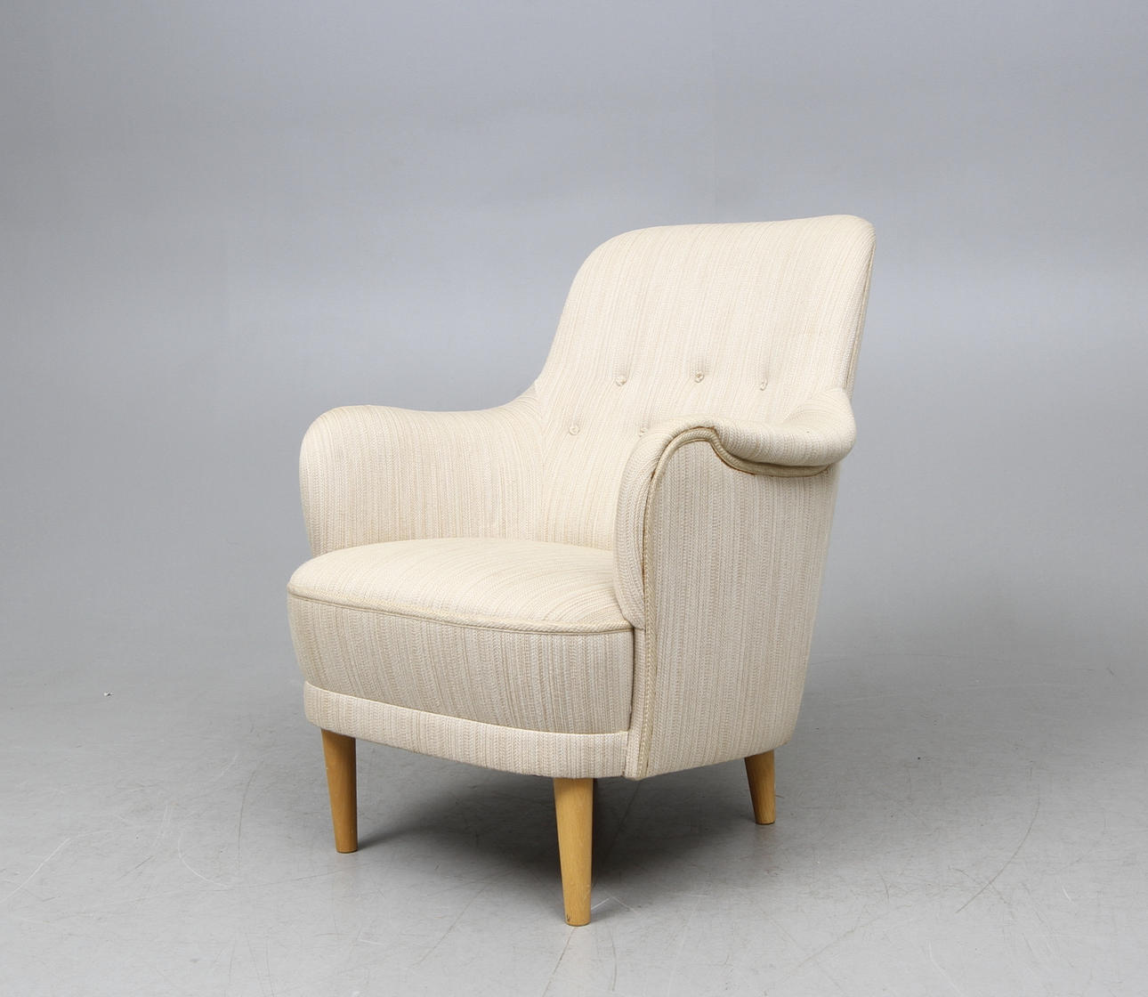 FÅTÖLJ, "Samsas", Carl Malmsten, AB OH Sjögren Tranås. 1900-talets andra hälft.