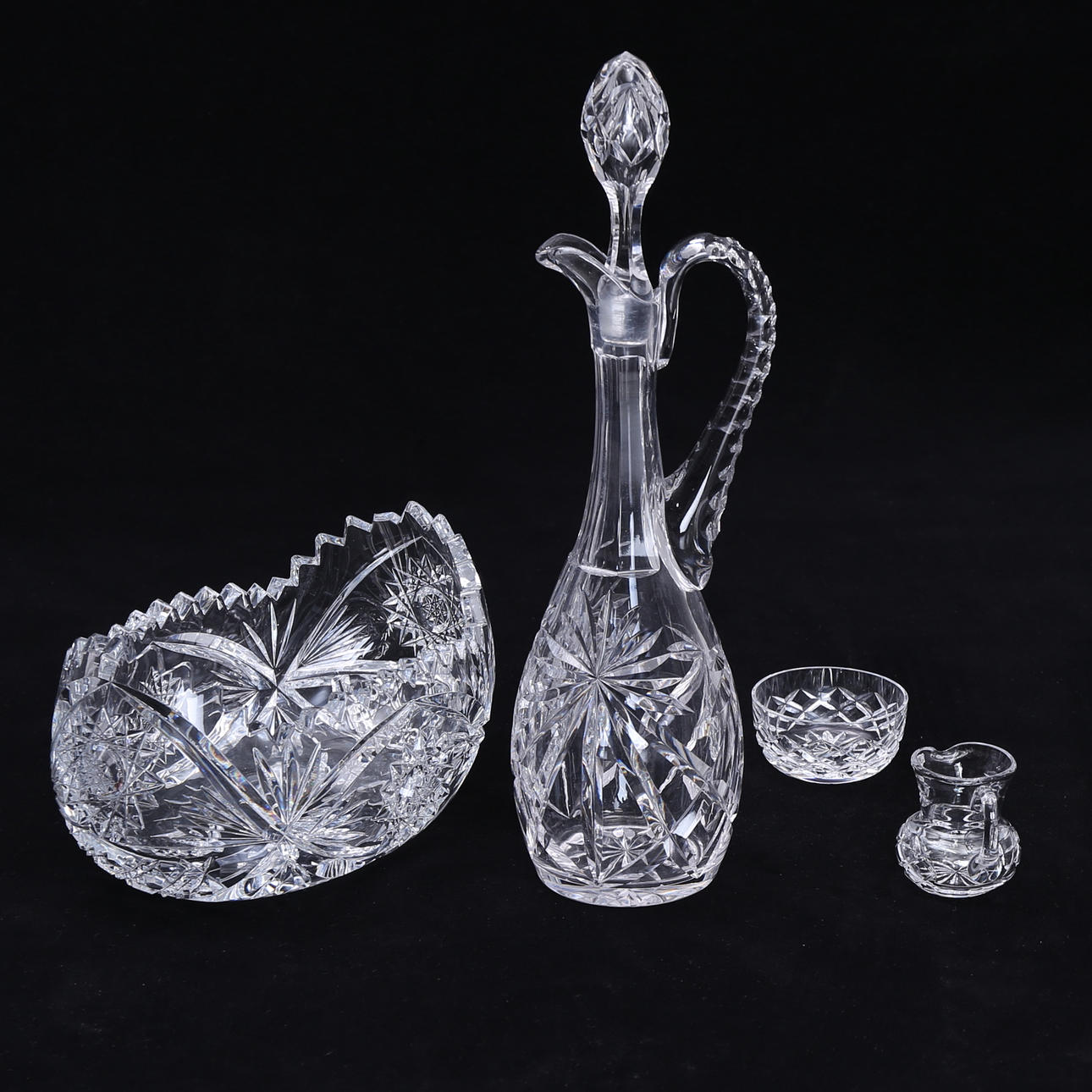 SLIPAD KRISTALL, 4 delar.