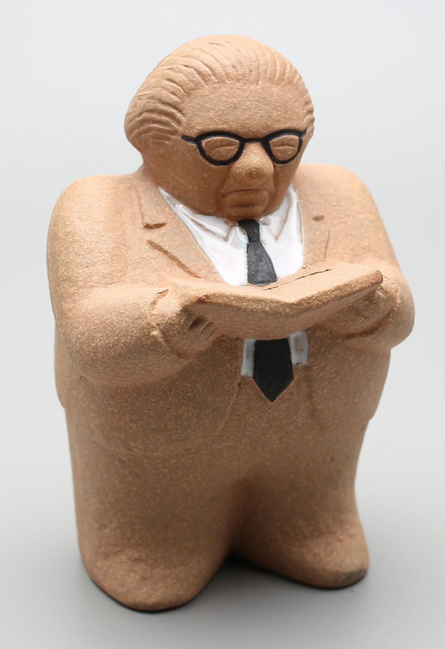 LISA LARSON. Sparbössa, stengods, "Gunnar Sträng", Gustavsberg.