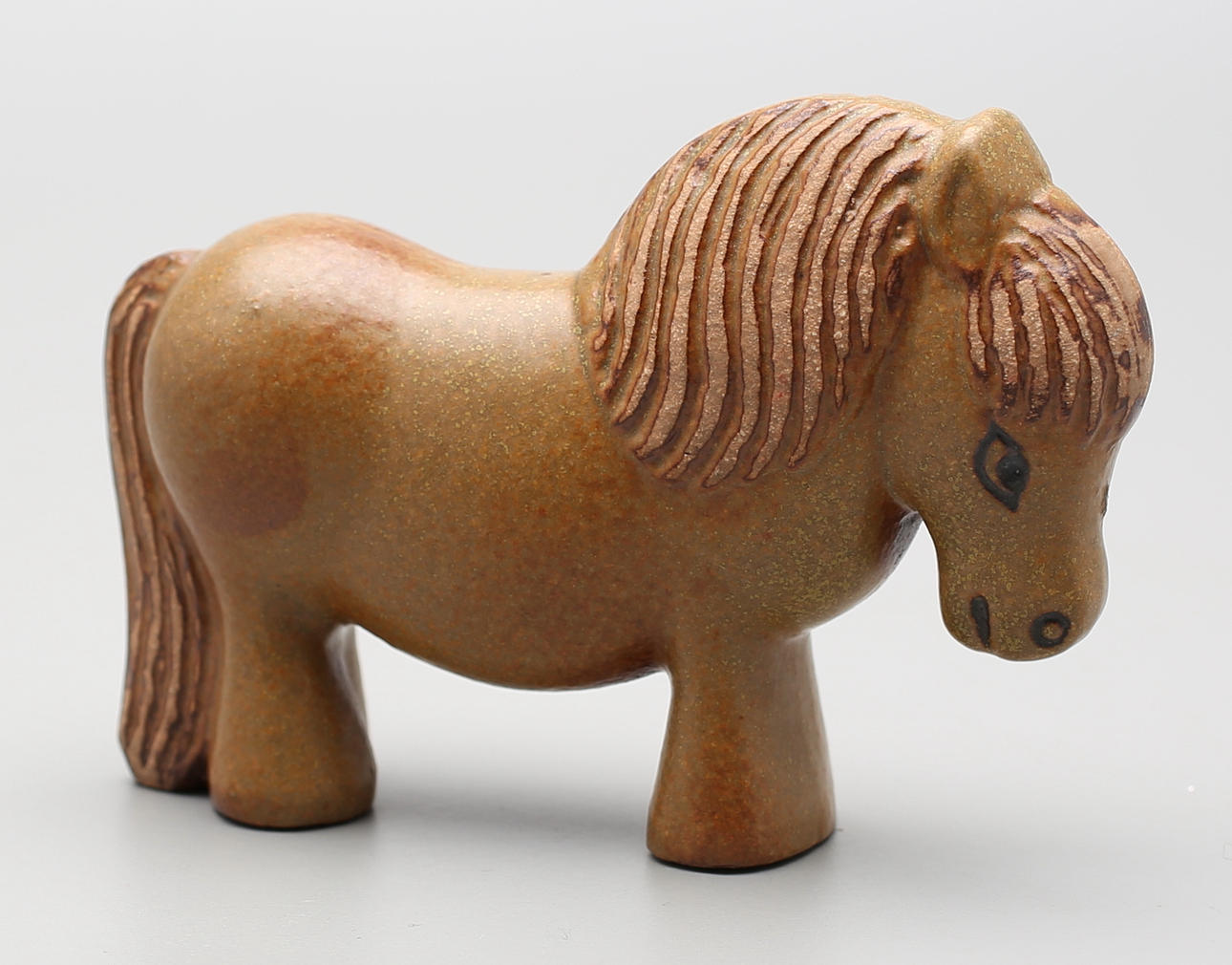 LISA LARSON. Figurin, häst, stengods, Gustavsberg.