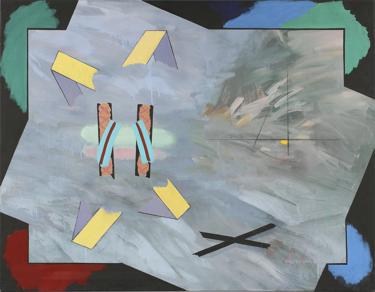 ANDERS CARLSSON. Olja på duk, signerad.