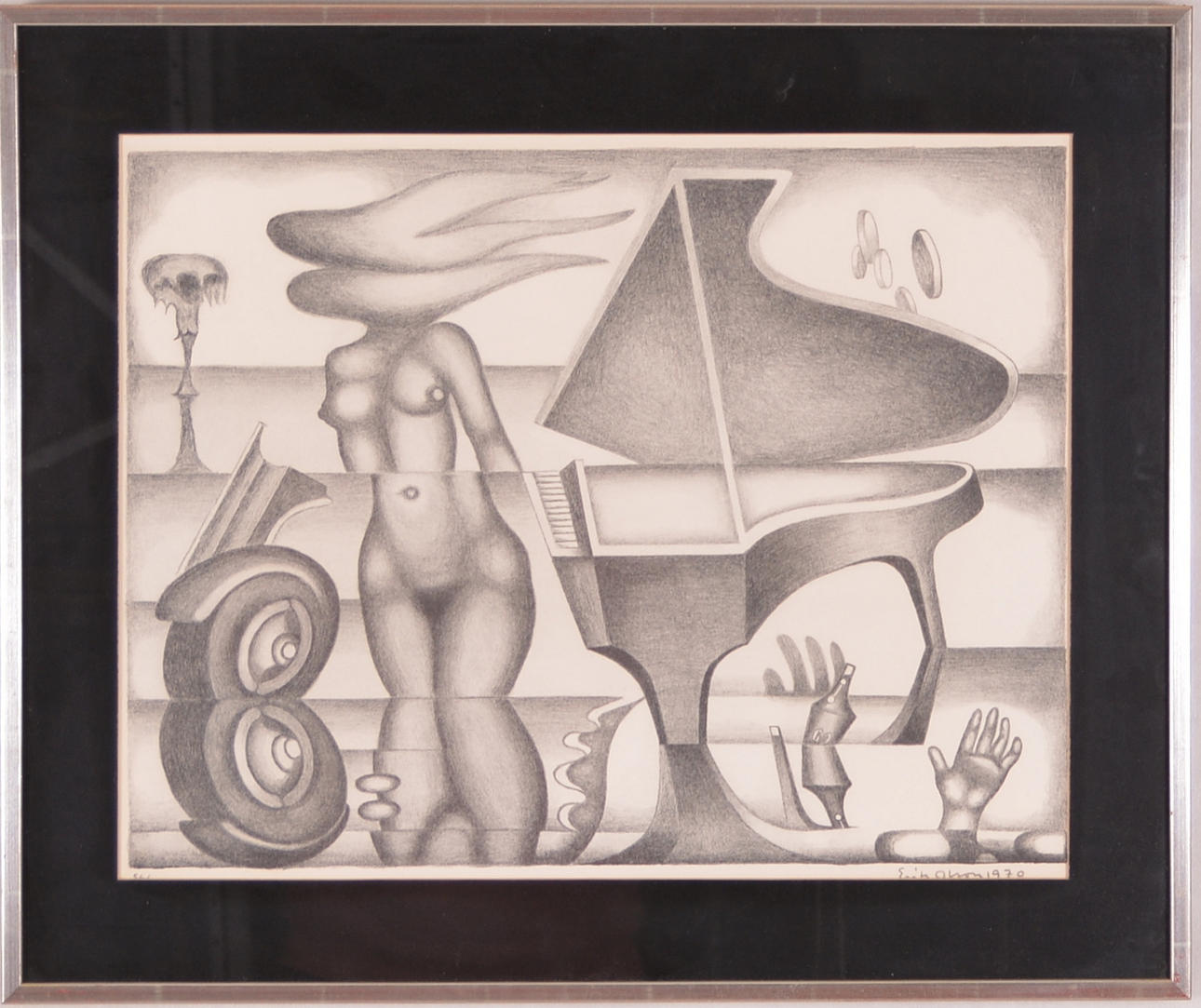 ERIK OLSON. Litografi.