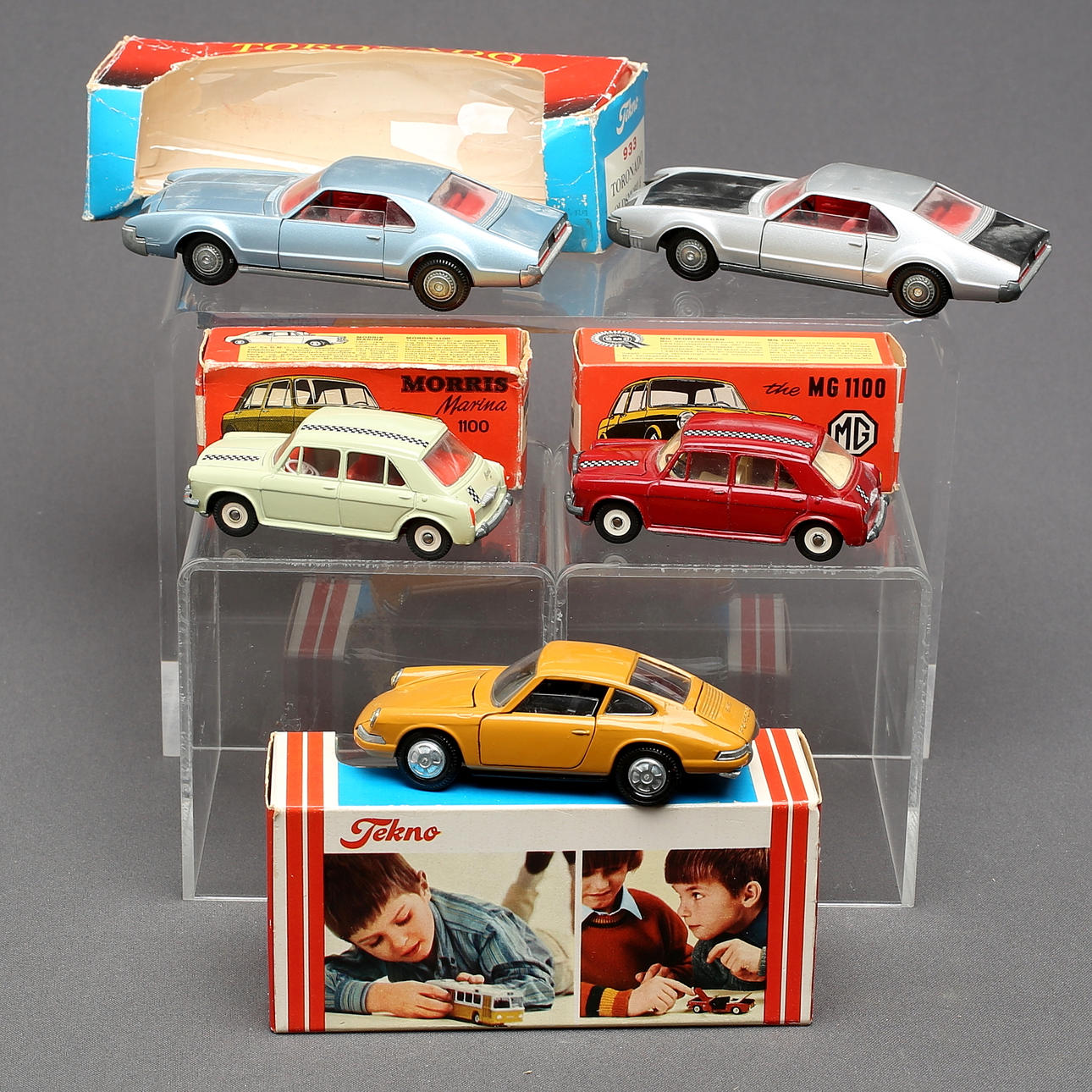 TEKNO, 5 pcs, Passenger cars, including Morris 1100 and Tornado