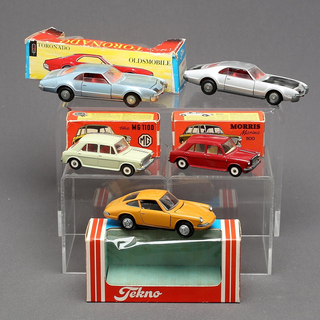 TEKNO, 5 pcs, Passenger cars, including Morris 1100 and Tornado