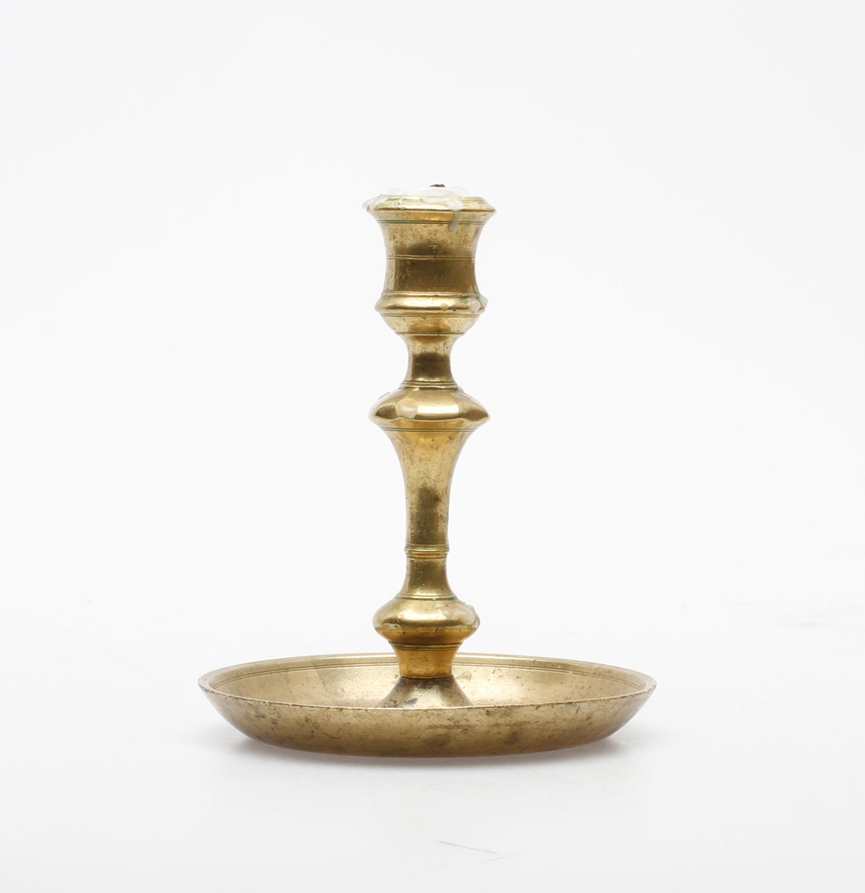 LJUSSTAKE, mässing, barock, 1700-tal.