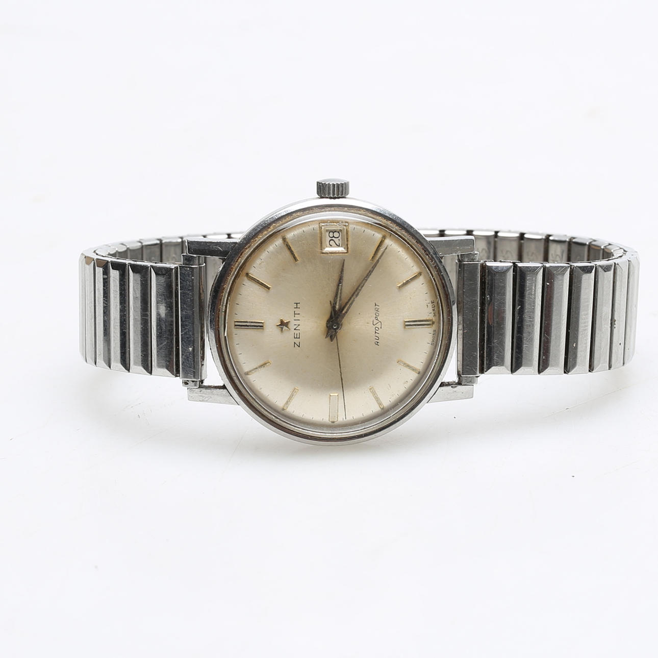 WATCH, automatic, flexi bracelet, date, zenith autosport.