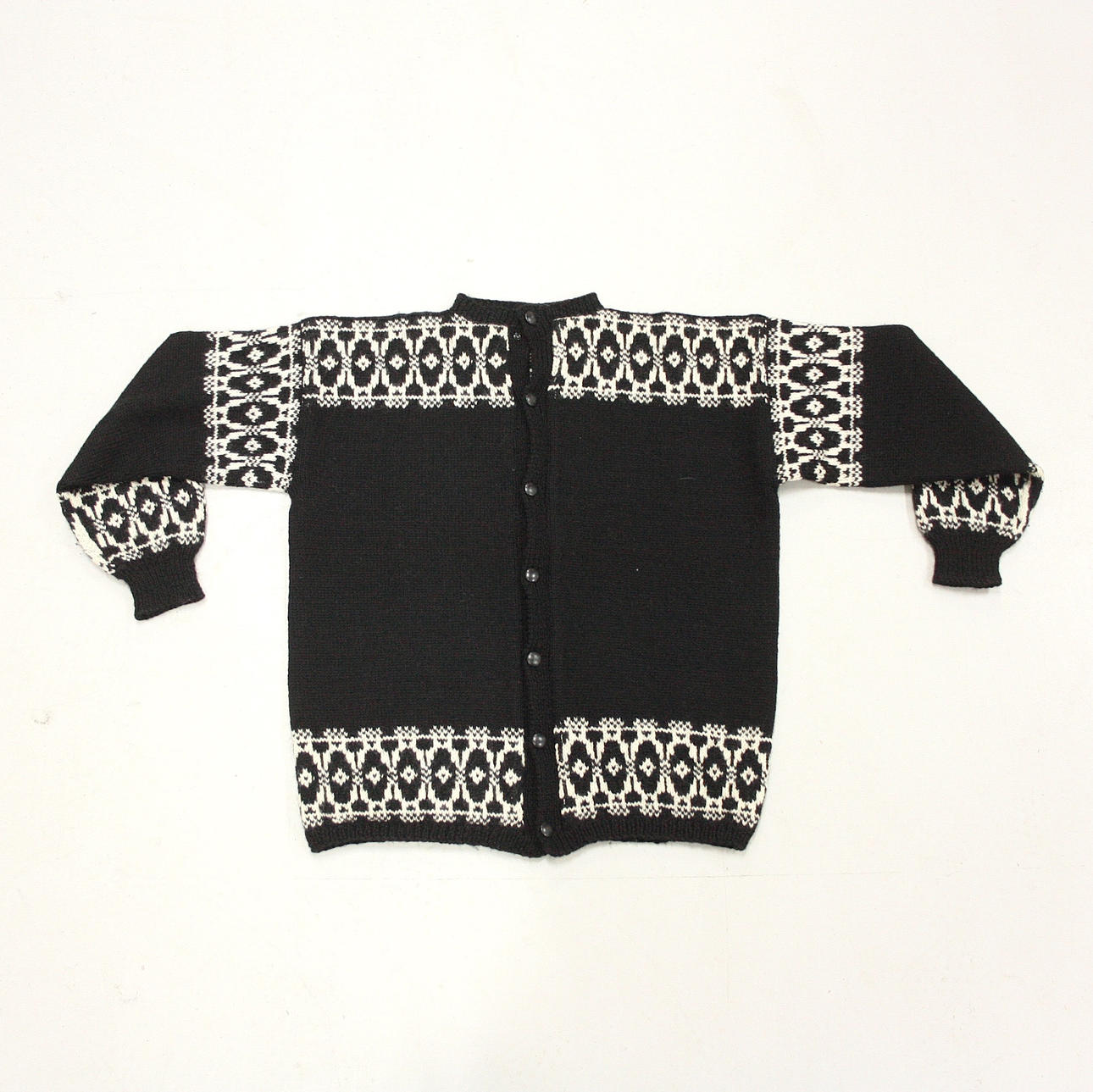 LUSE KOFTA, Norge, herre, håndstrikket, uld.