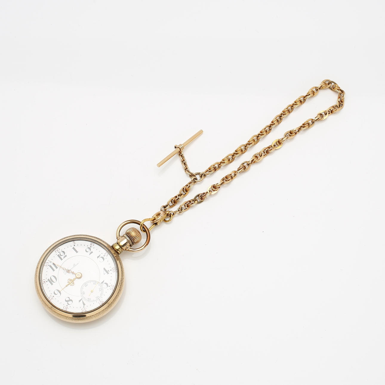 POCKET WATCH, gold double, Hamilton Watch co.