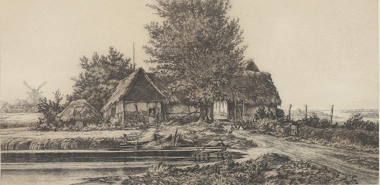 CILIUS ANDERSEN. Engraving, signed in print, dated 1912.