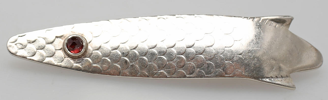 BROSCH, silver, BSC, otydlig stadsstämpel, 1975.