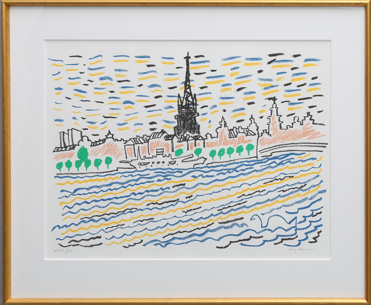 STIG (SLAS) CLAESSON. STOCKHOLMSMOTIV.