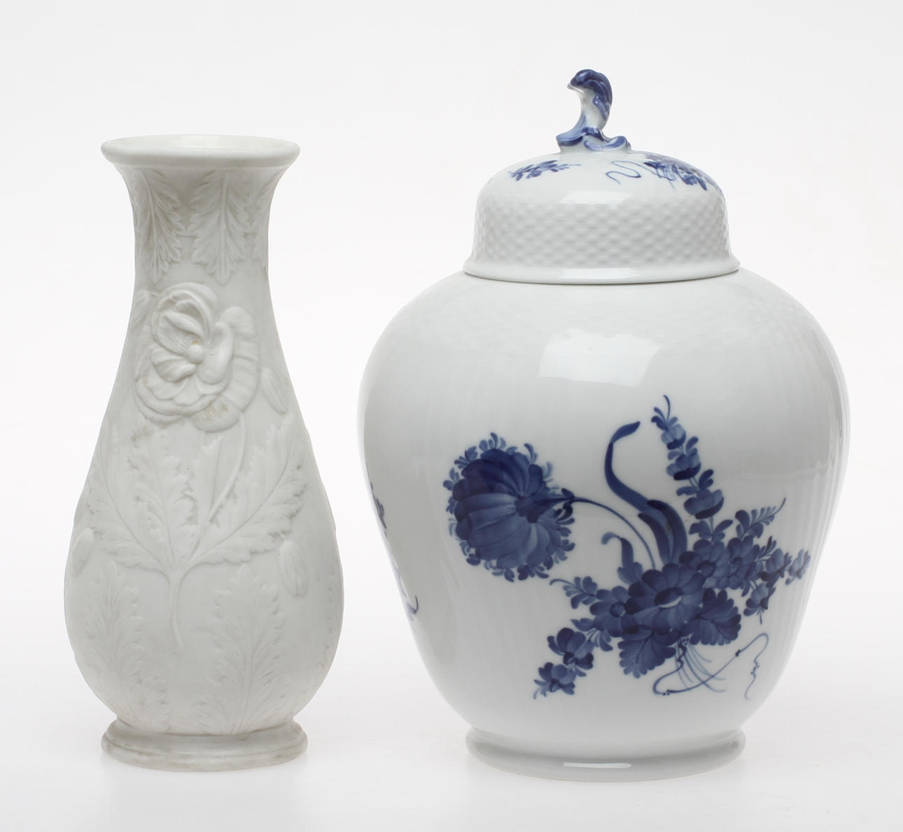 LOCKURNA; porslin, Royal Copenhagen, VAS, parian, Gustavsberg.