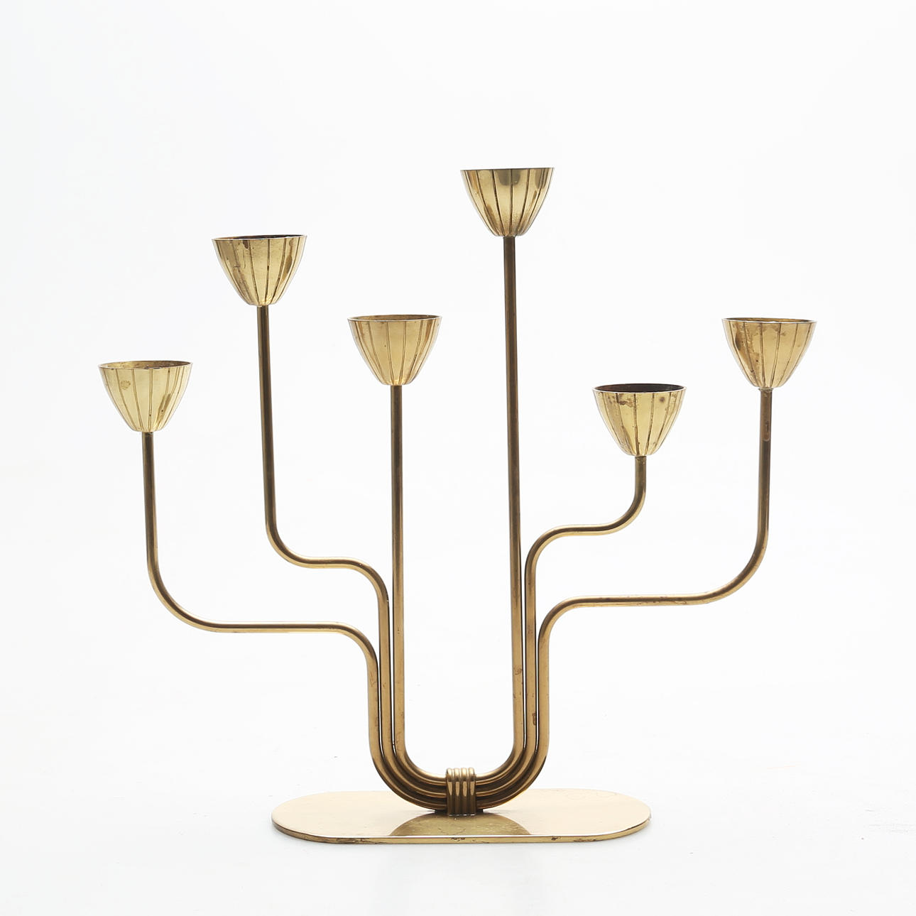 GUNNAR ANDER. Ljusstake, Ystad metall.