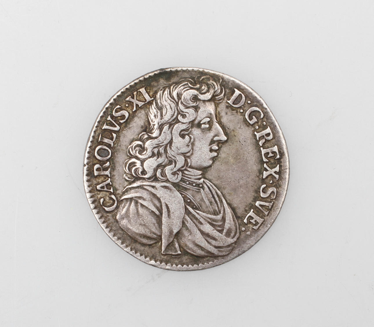 MYNT, silver, 2 mark, Carolvs XI DG Rex Sve, 1682, Sverige.