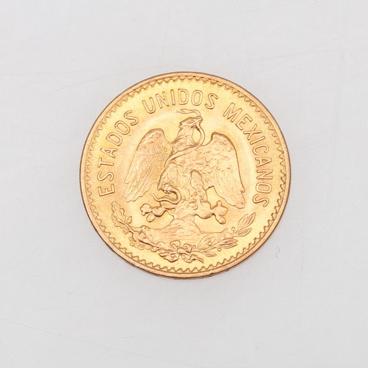 MONEDA DE ORO, MÉXICO, 5 pesos 1955.