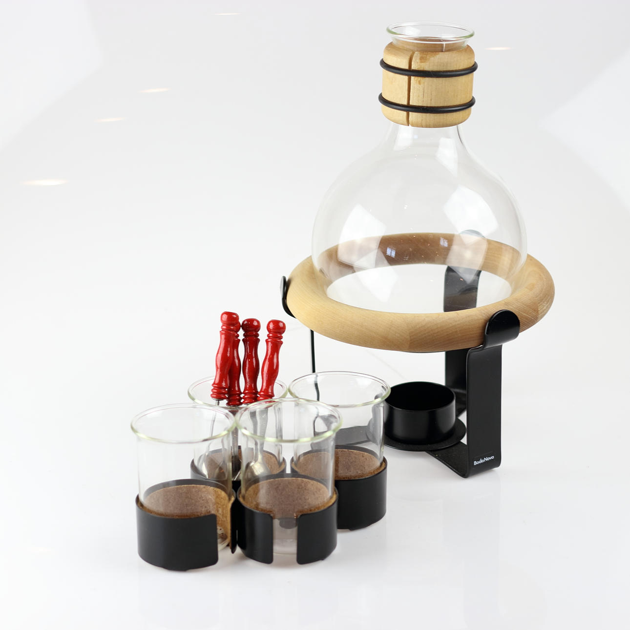 GLÖGGSET, 5 delar + 4 skedar, Ulf Hanses, BodaNova.