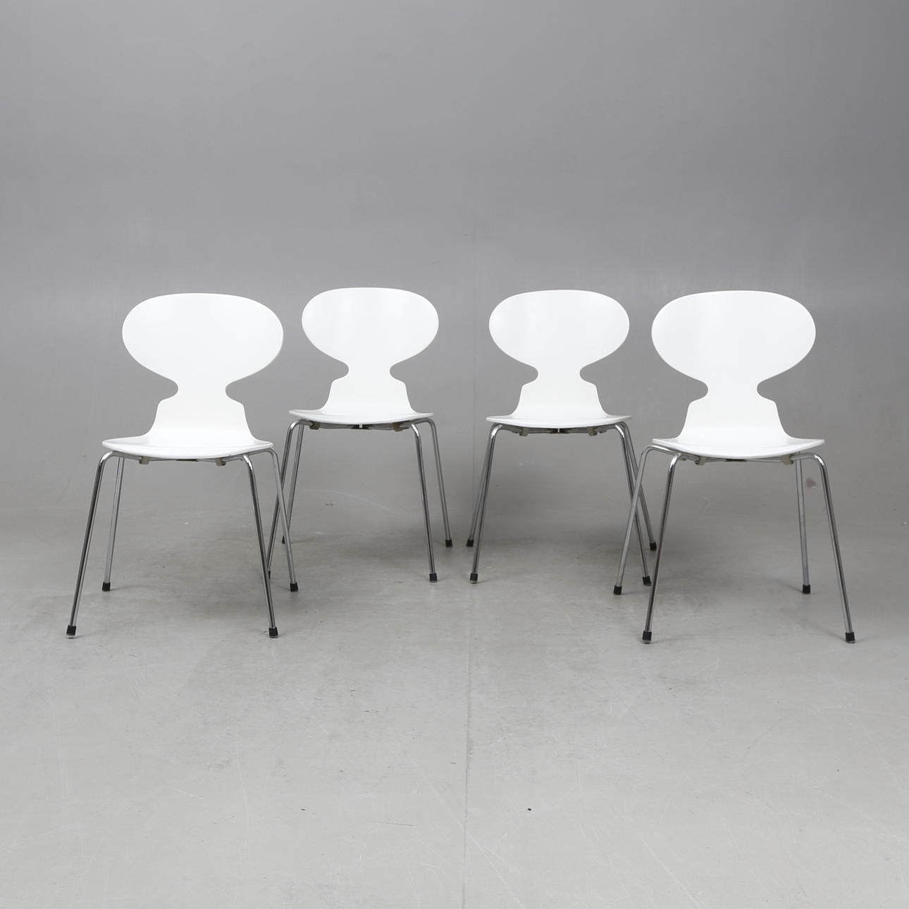 CHAIRS, 4 pcs., "The Ant", Arne Jacobsen, Denmark.