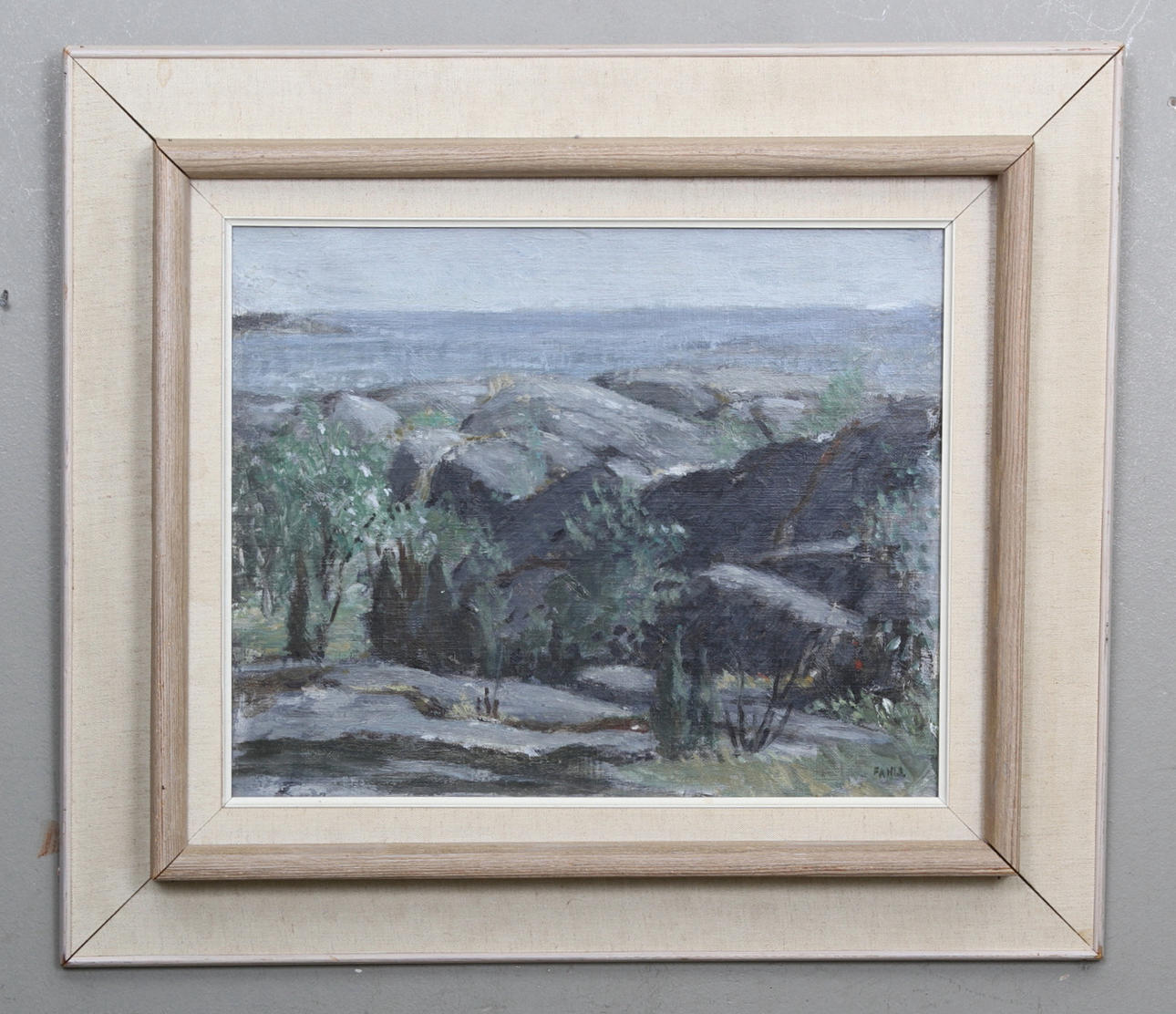 GUSTAF ADOLF FAHLE. olja på duk, signerad.