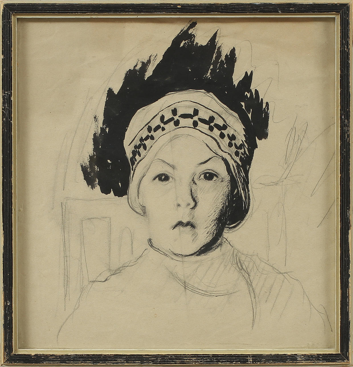 EVERT TAUBE, tillskriven, teckning.