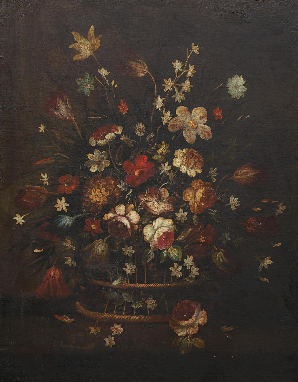 SPANISH SCHOOL, MID 20TH CENTURY. Flowers vase.