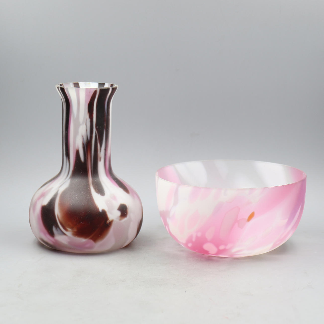 VAS + SKAL, 2 delar, glas, Pukeberg.