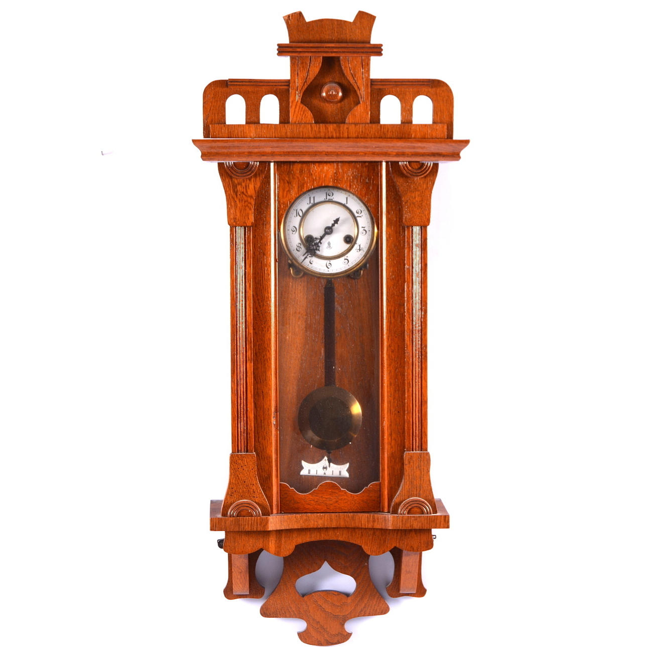 WALL CLOCK, Gustav Becker, 1900s.