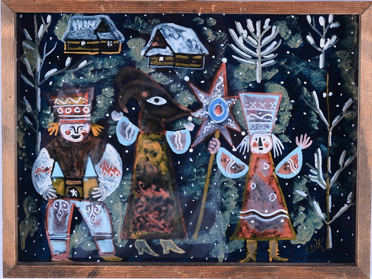 OIDENTIFIERAD KONSTNÄR. Glasmålning.