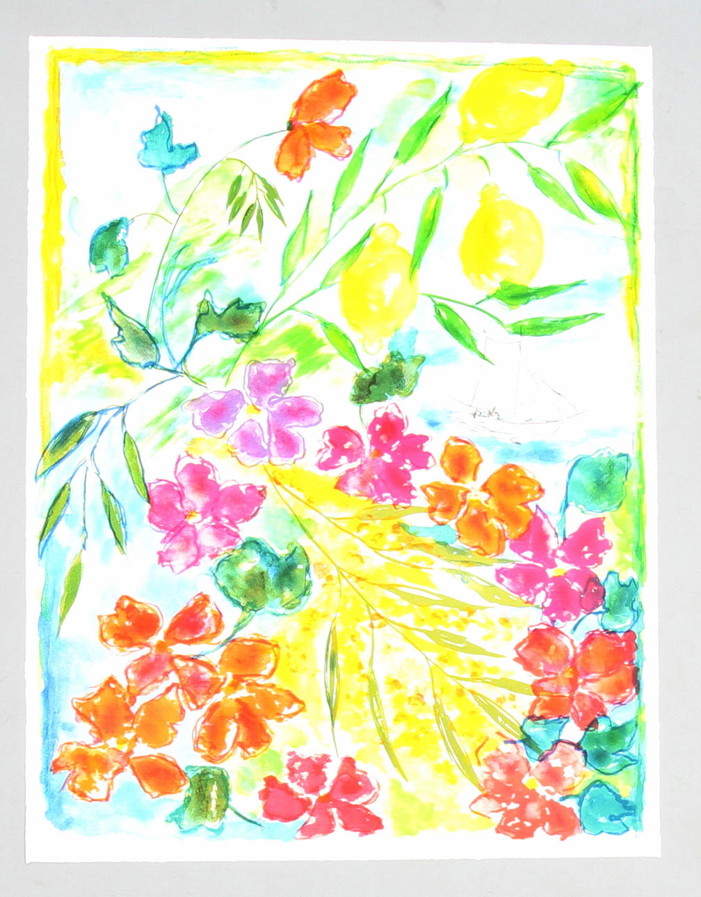 LENA LINDERHOLM. 2 st. Litografier. Signerade och numrerade.