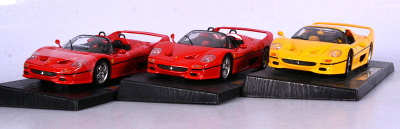 SAMLARBILAR, 3-stycken, Ferrari, Schell Collection.